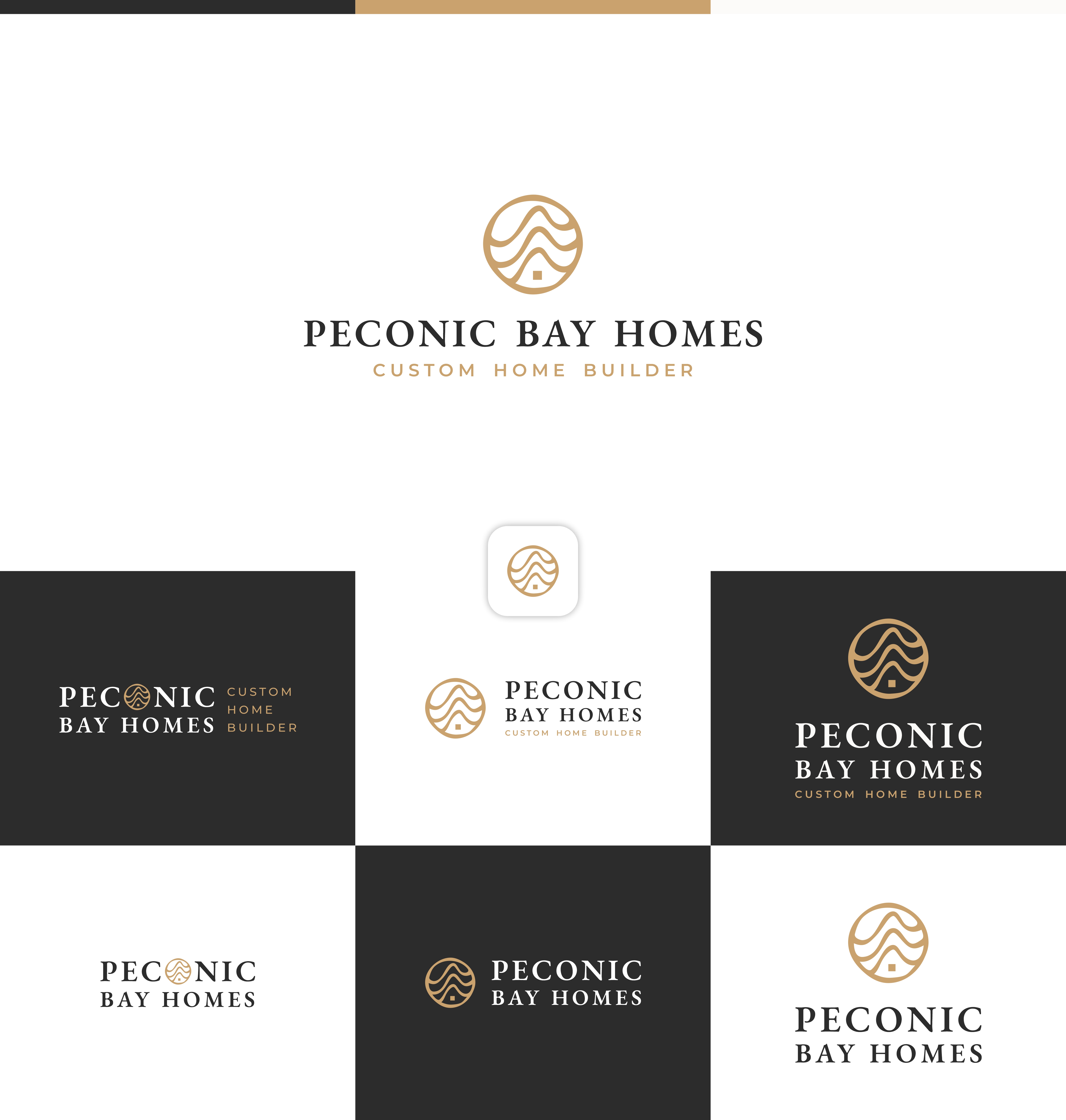Luxury Custom Home Builder Logo – Peconic Bay Homes